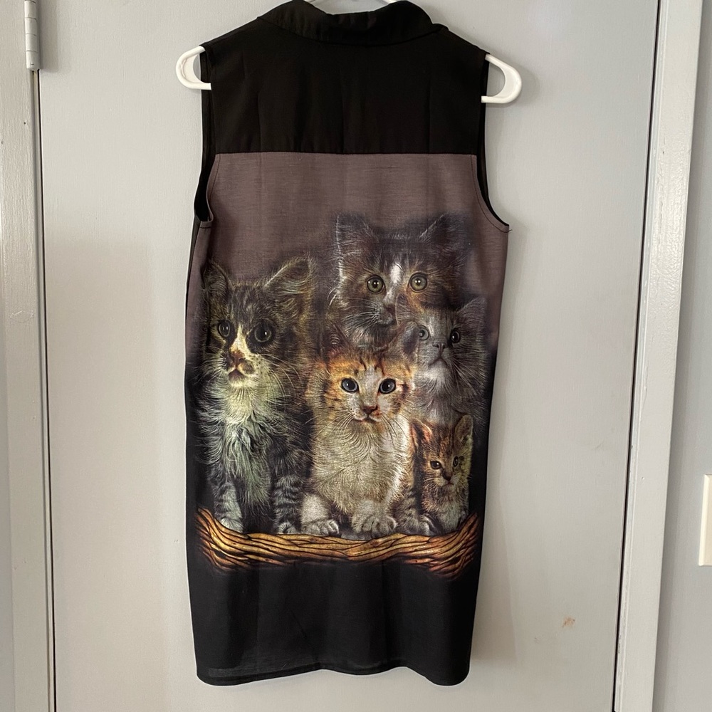 Sabo Skirt unique cat collared dress. Size Australian 10 = US 6